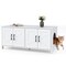 MDF Engineered Board Cat Litter Box Enclosure with Barn Door and Multi-Functional Design